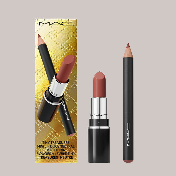 MAC Tiny Treasures Mini Lip Duo, Neutral, 2 Piece Set