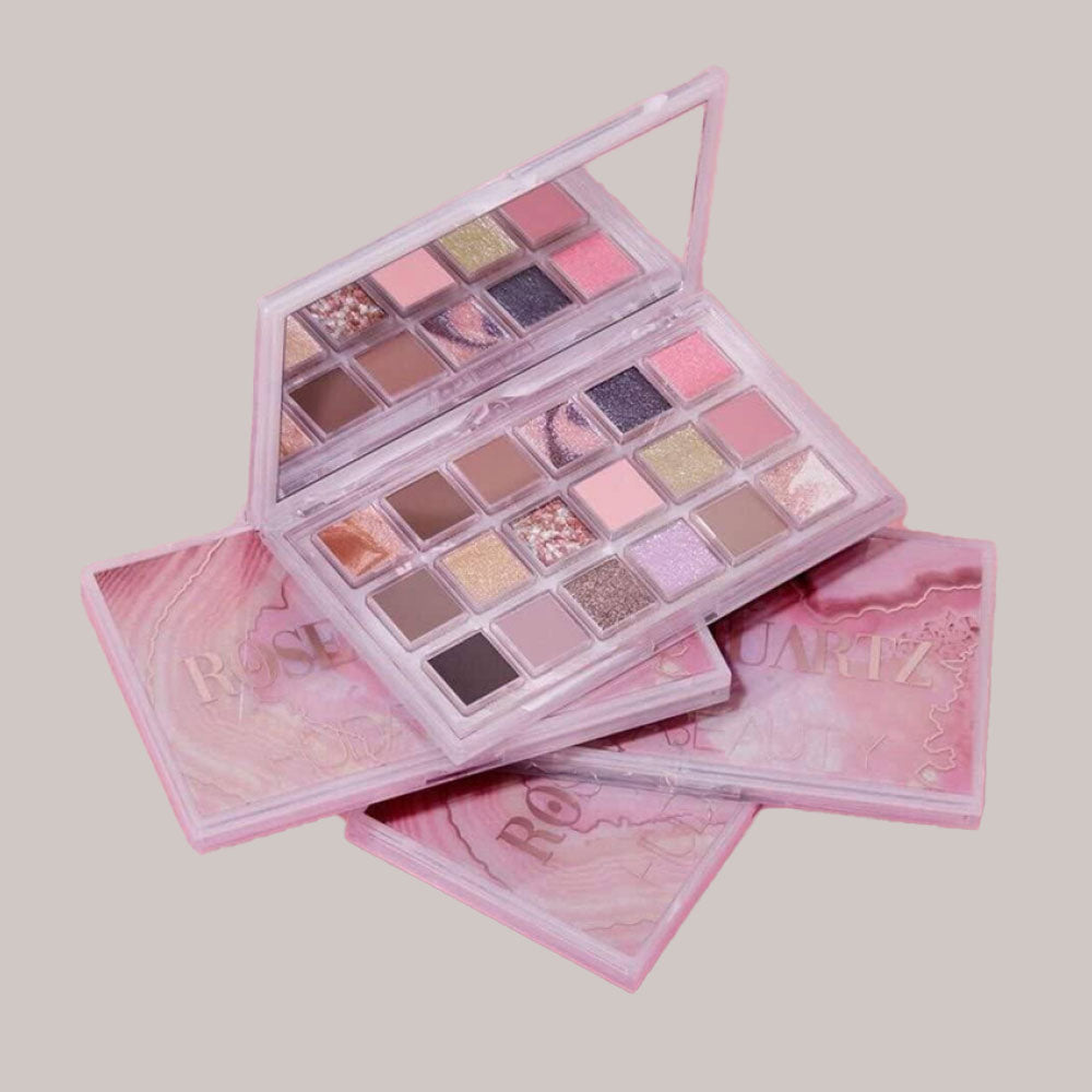 Huda Beauty Rose Quartz Eye & Lip Essentials Make Up Set