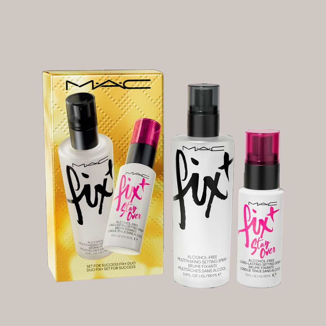 NWT MAC Cosmetics Setting Spray Set For Success Fix + Duo Makeup