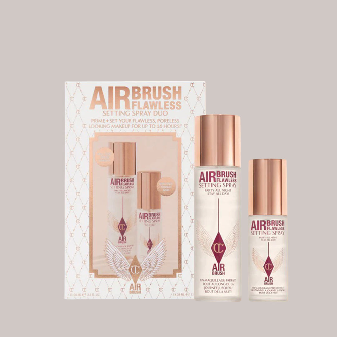 Charlotte Tilbury Airbrush Flawless Setting Spray Duo - Full Size 100ML -mini Size -34ML